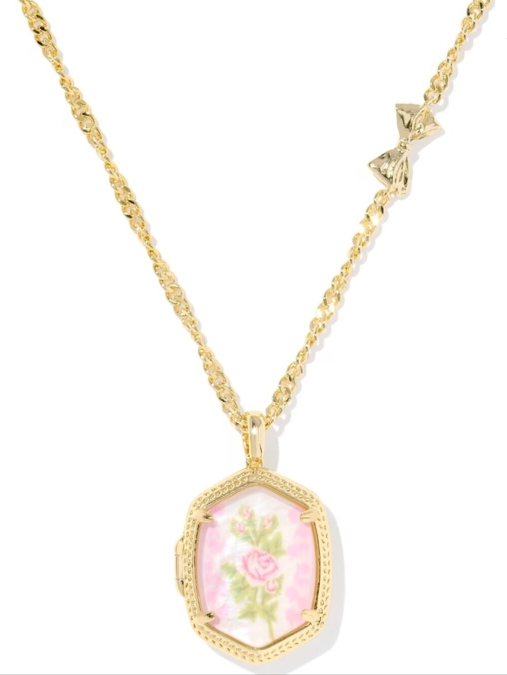 Kendra Scott x LoveShackFancy Daphne Gold Locket Necklace